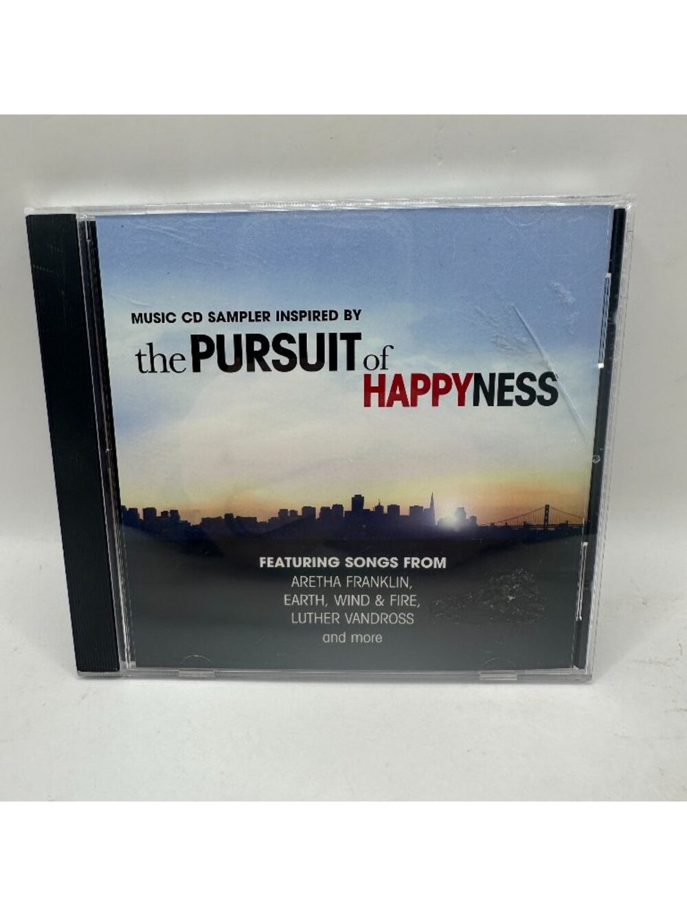 Pursuit of Happyness Music Sampler CD Aretha Earth Wind & Luther